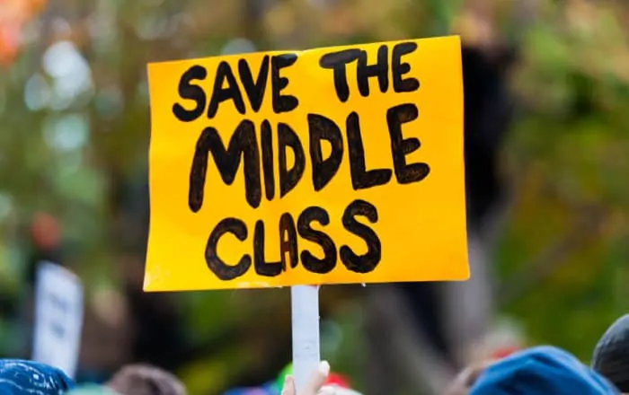 Struggling to Survive: Middle Class America, Drowning in Inequality