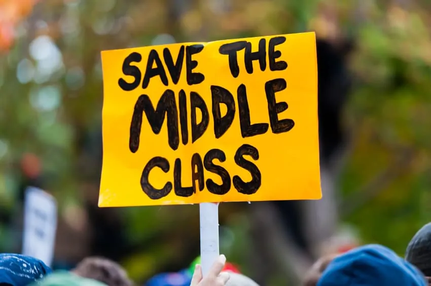 Struggling to Survive: Middle Class America, Drowning in Inequality