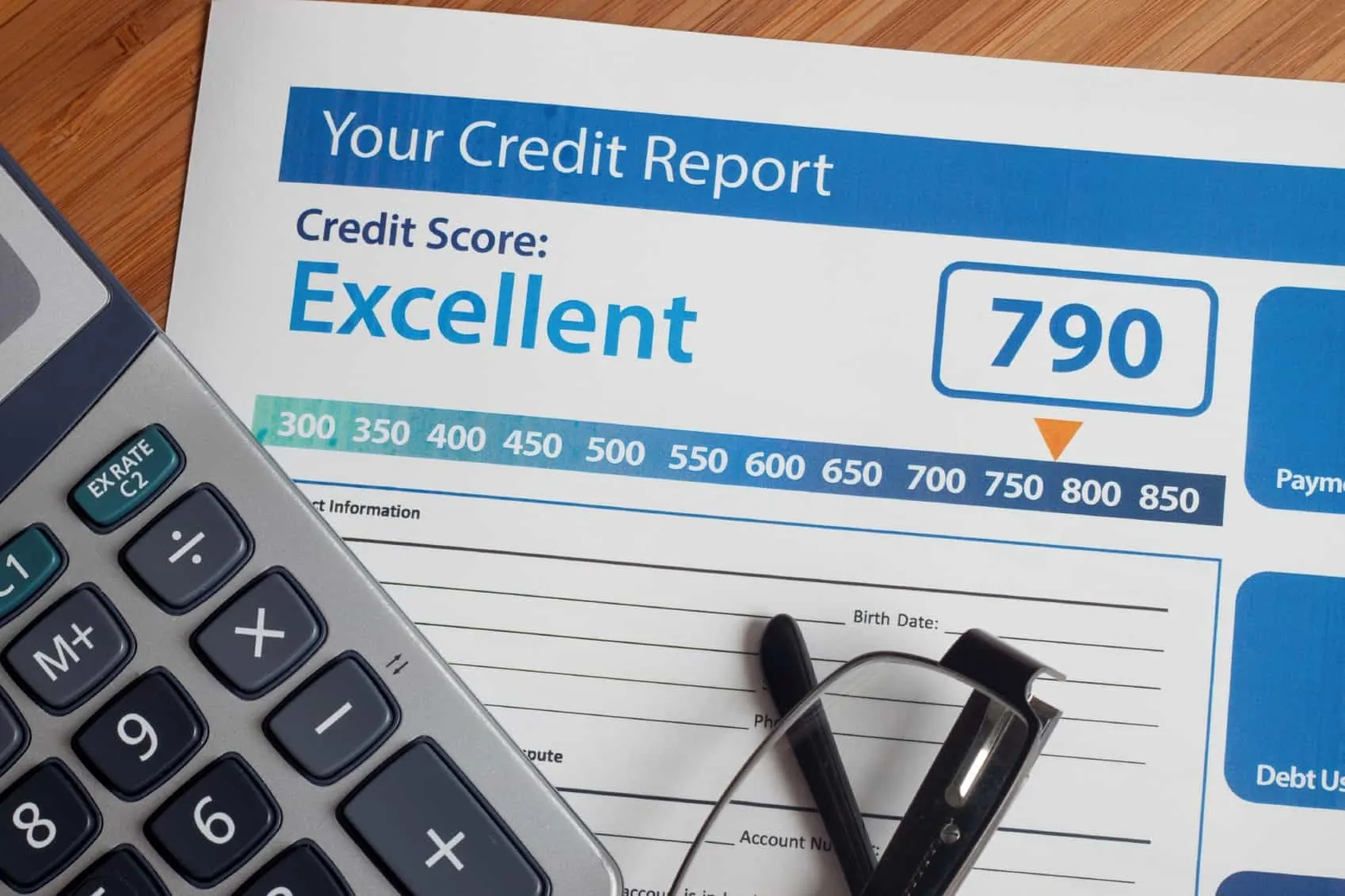 Credit Score 790