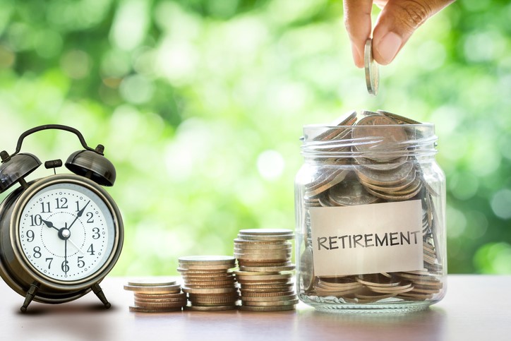 Retirement Clock Jar